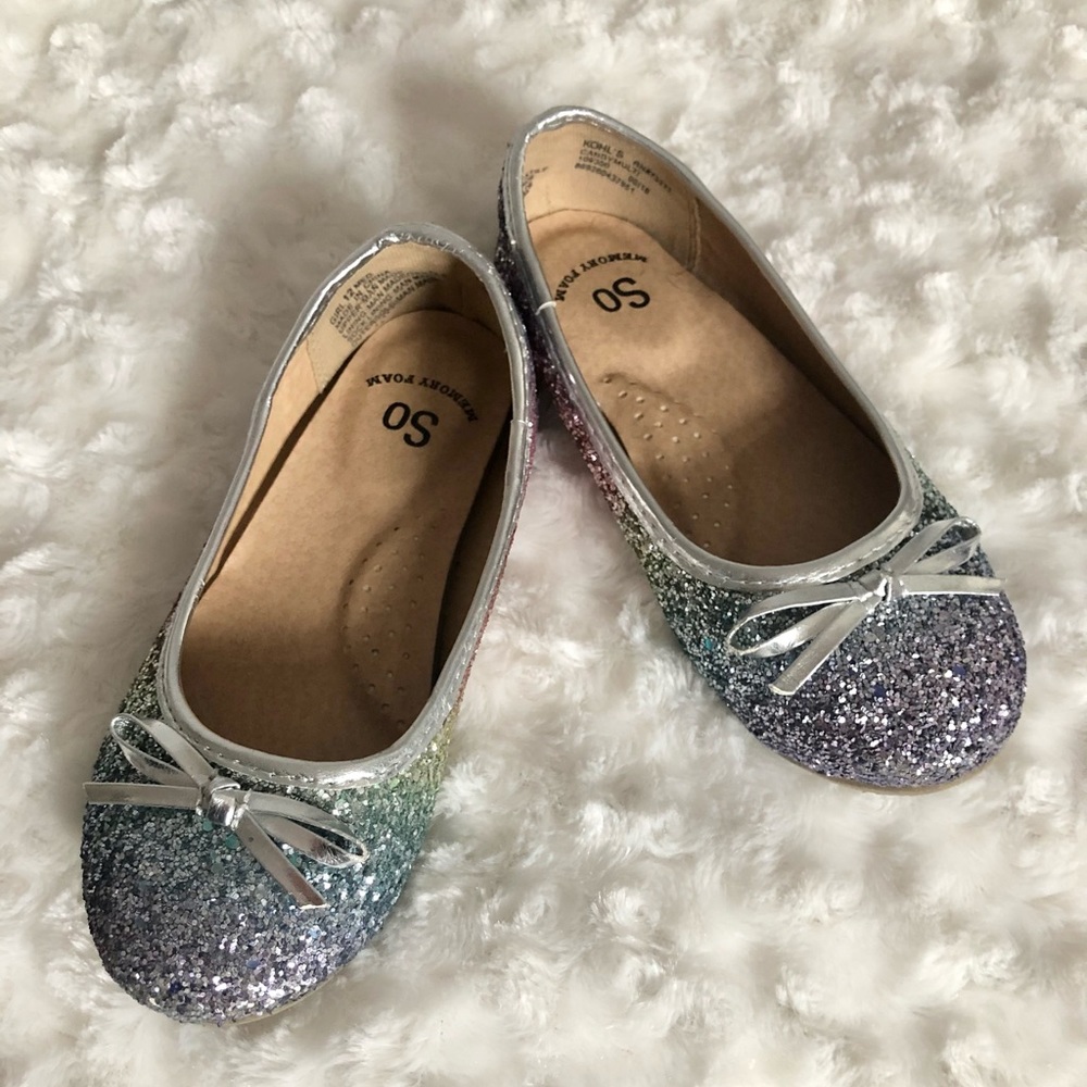 Rainbow Ombré sparkle shoes
